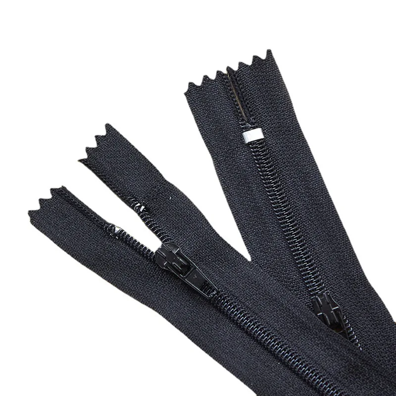 Jiusheng No. 3 Nylon Closed-tail Suit Pants Front Crotch Pocket Short Zipper Wholesale in Multiple Sizes