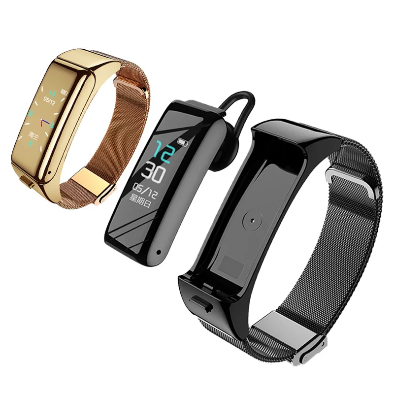 Smart bracelet earbuds 2 in 1 smart watch with wireless earbuds fitness tracker