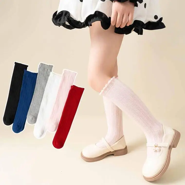 Promotional Baby Girl Tights Thick Cable Knit Leggings School Tights Cotton Toddler Girls Stockings Cotton Pantyhose