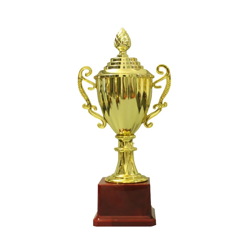 Souvenir items gold metal trophy for promotion