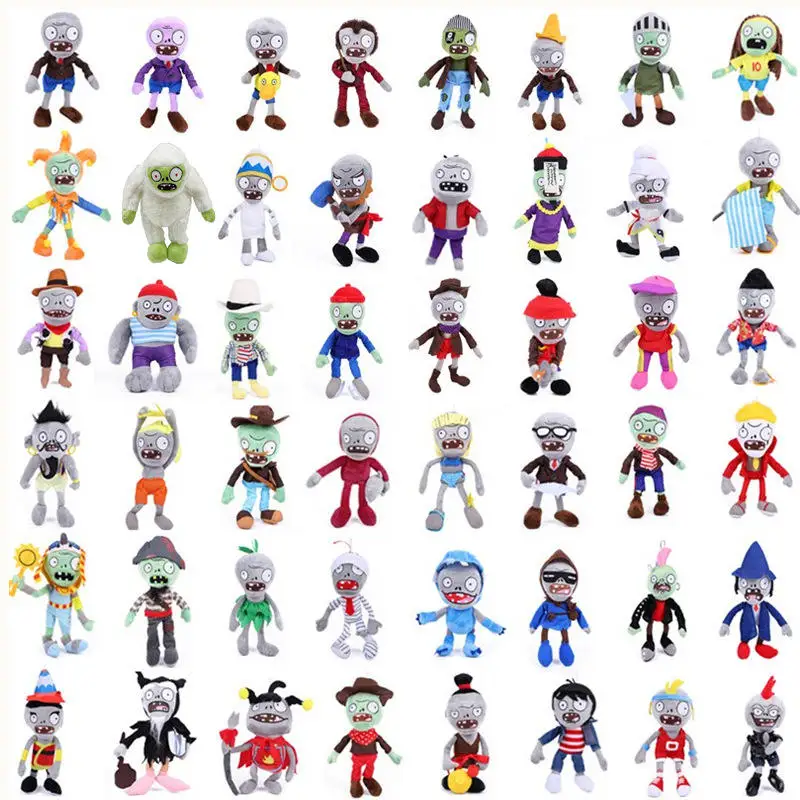 New 13-20cm Plants Vs Zombies Plush Toys Doll Pvz Sunflower Chompers Melon Peashooter Soft Stuffed for Children Kids