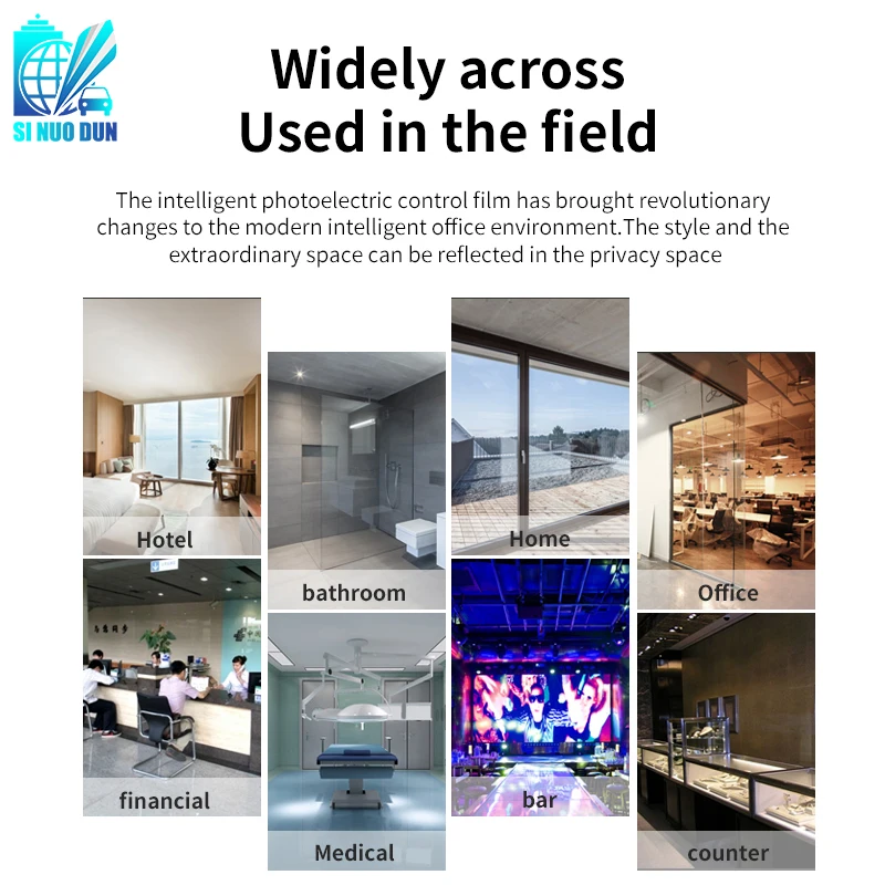 Adhesive Electrical PDLC Smart Film For Glass Window Tint Glass With Remote Control