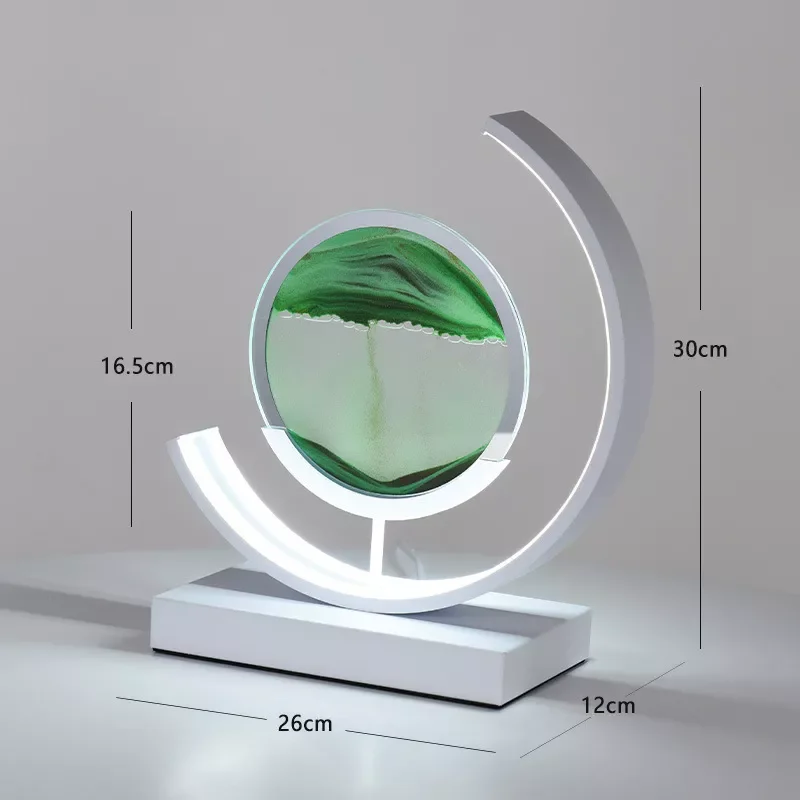 Популярная 3D светодиодная картина с текучим песком настольная лампа светодиодный динамический светильник быстрым Новая Современная Художественная ретро-лампа
