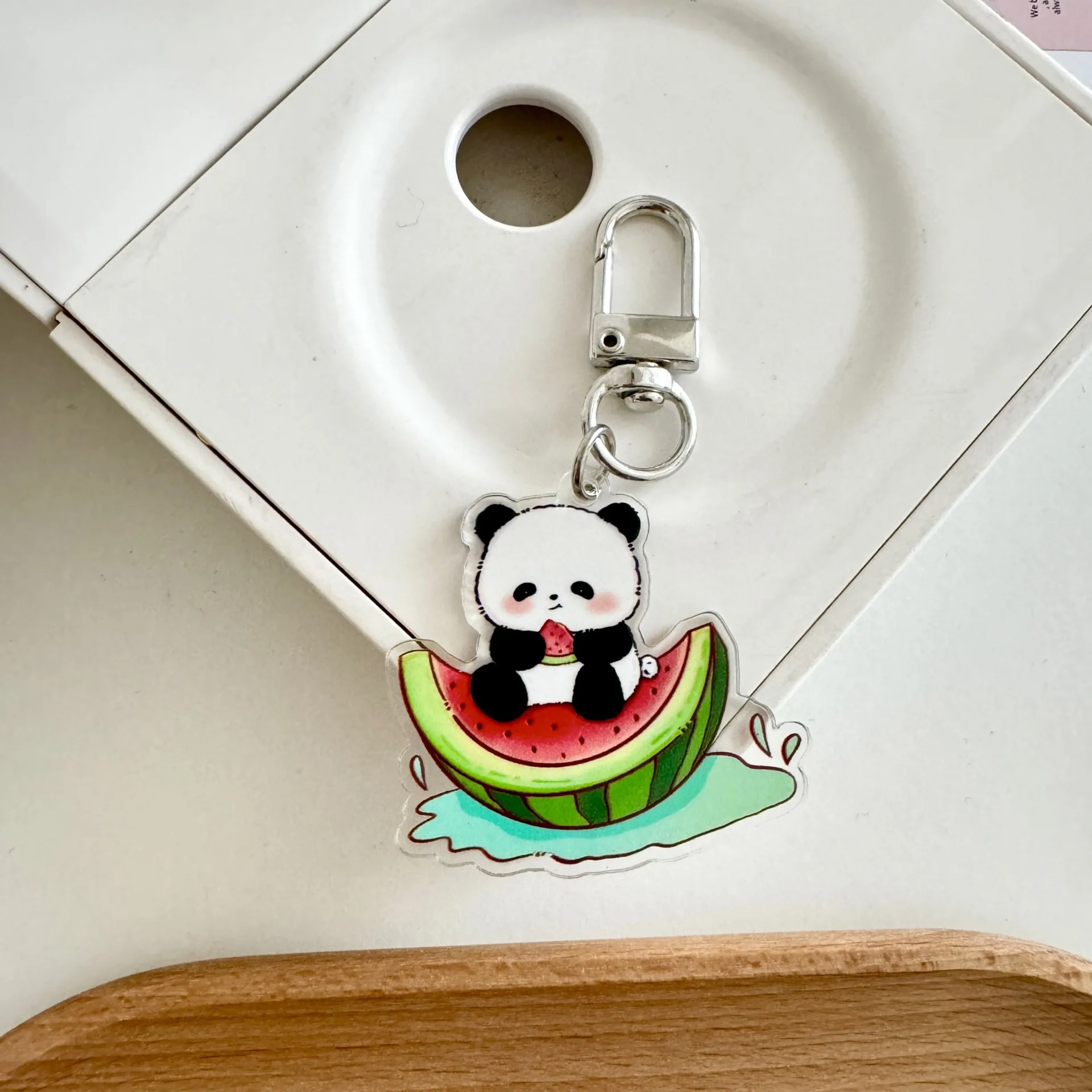 DIY Printing Acrylic Keychain Charms Custom Logo Acrylic Keychain Epoxy Holographic Acrylic Keychain Transparent Iron Plastic