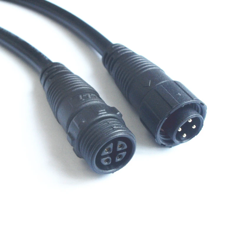 LLT M16 waterproof ac dc power adapter connector with 2 3 4 pin