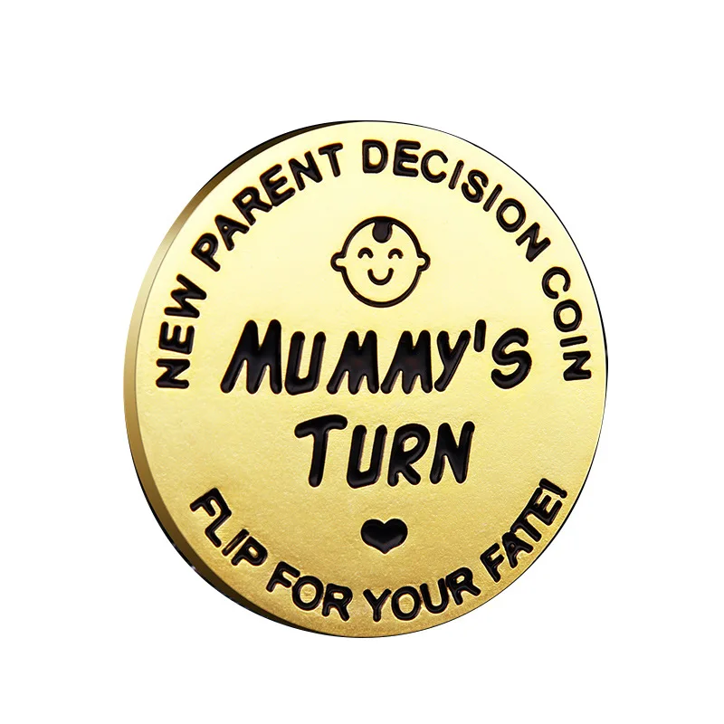 Hot selling New parent Decision Challenge Coin custom logo challenge coin manufacturer flip coin