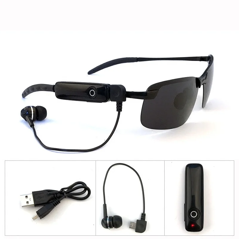 Hands-Free Sport Mp3 Player Headset Sunglasses Small MOQ Polarized Wireless Smart BT Sun Glasses