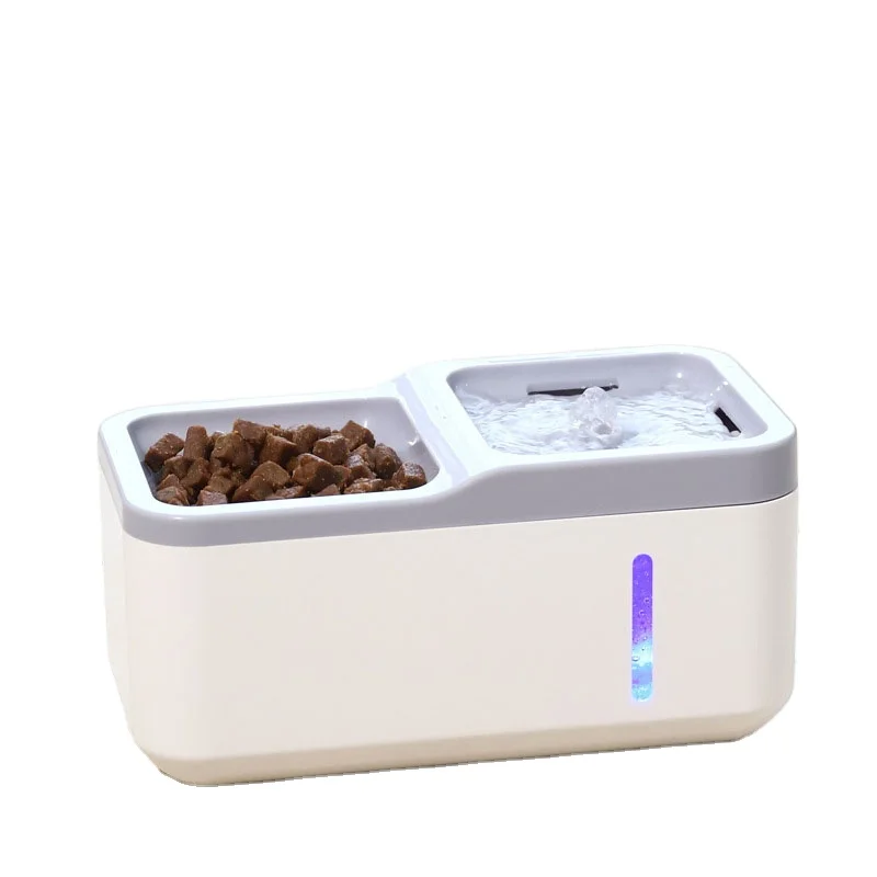 two in one pet water and food dispenser cat and dog water fountain