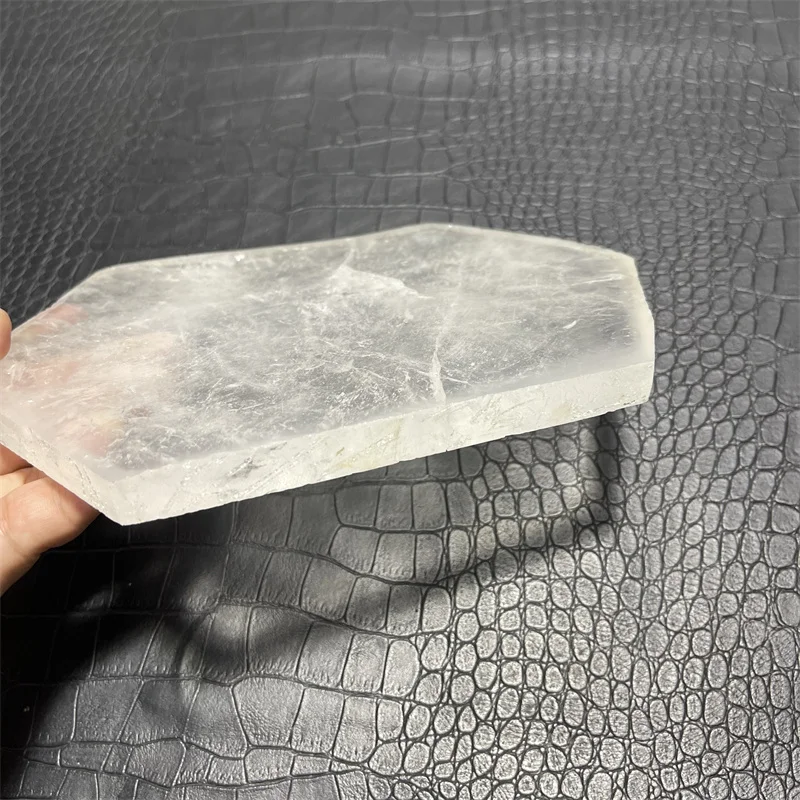 Wholesale Natural Rose quartz Clear Quartz Slice crystal slabs for Decoration