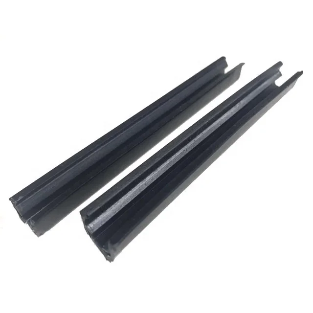 Aluminum Profile Accessories 8/10 Slot U Shape PVC Rubber Sealing Strip For T Slot Aluminum Profile Glass Plate Installation