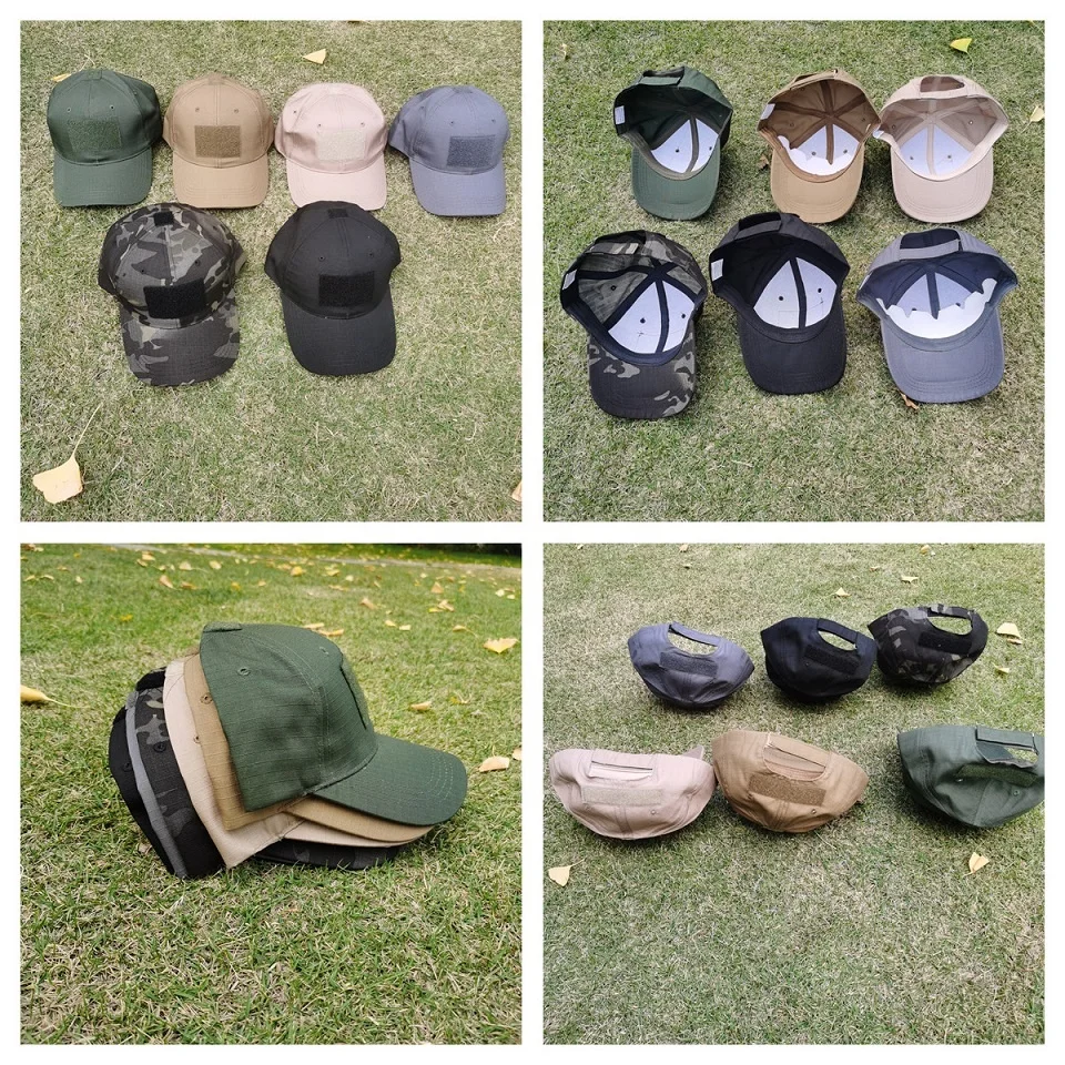 Ready to ship tactical cap for man black Camouflage hat