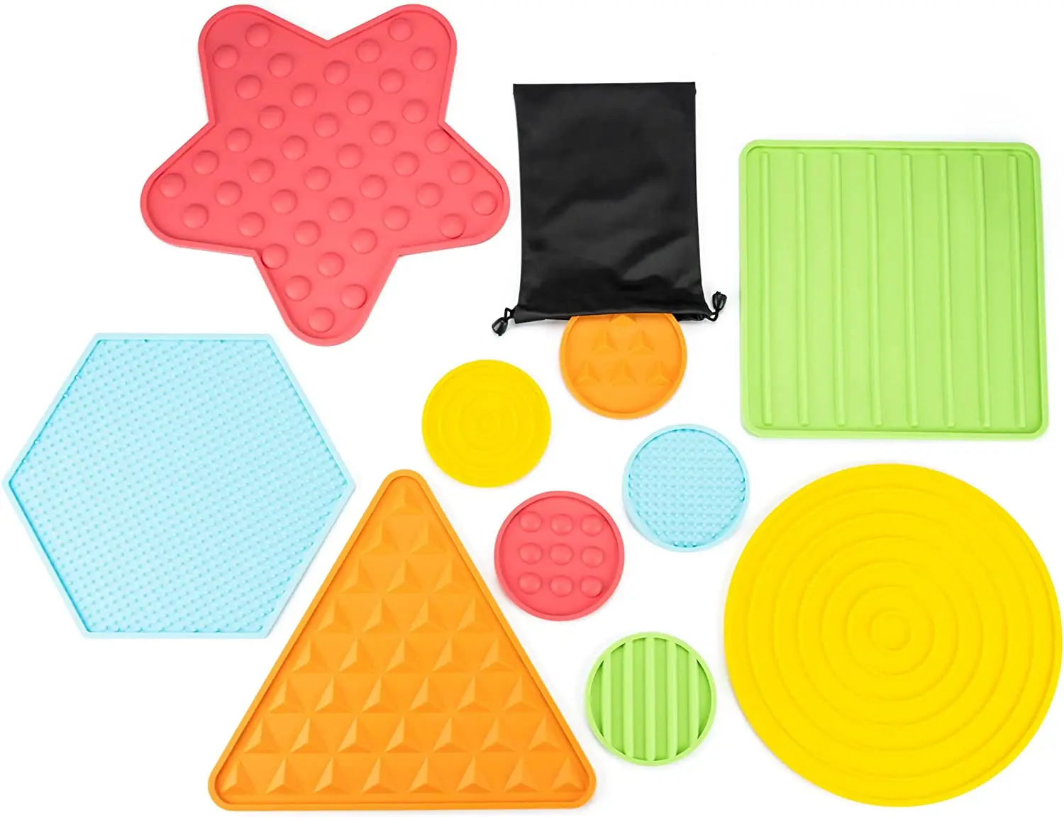 Силиконовый сенсорный тактильный Коврик для пола силиконовые подходящие игровые сенсорные диски успокаивающий коврик тактильные плитки