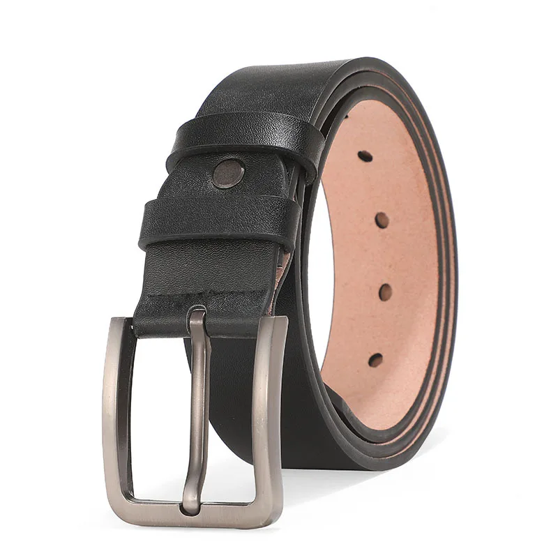 Модный деловой досуг, лидер продаж, классический винтажный ремень из искусственной кожи с пряжкой