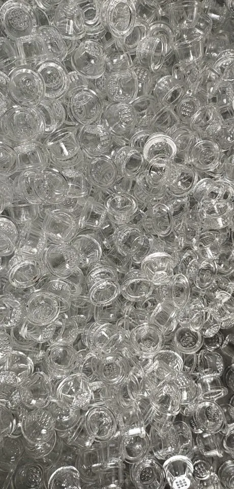 High Quality Borosilicate smoke filter tips 9 Holes Small Glass Pipe Bowl Hookah Accessories wholesale