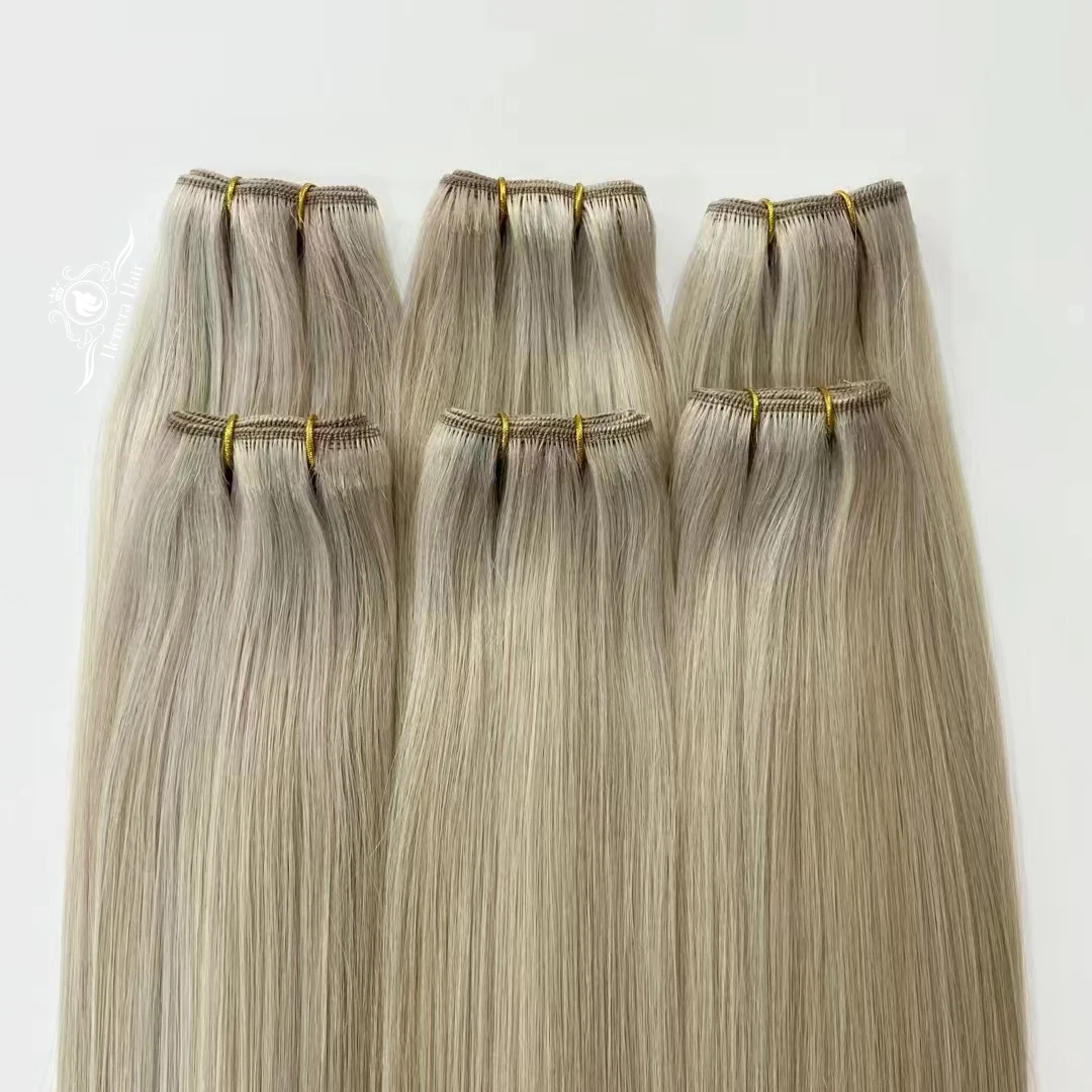 Remy Machine Weft Human Hair Vendor Extensiones Cabello Humano Natural Double Drawn Cuticle Aligned Raw Brazilian Hair Bundles