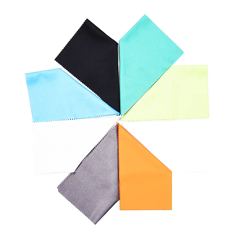 Wholesale Stock Optic Len Cloth Mixed Color Microfiber Cloth Glasses Branded Microfiber Lens Cloth for Glasses