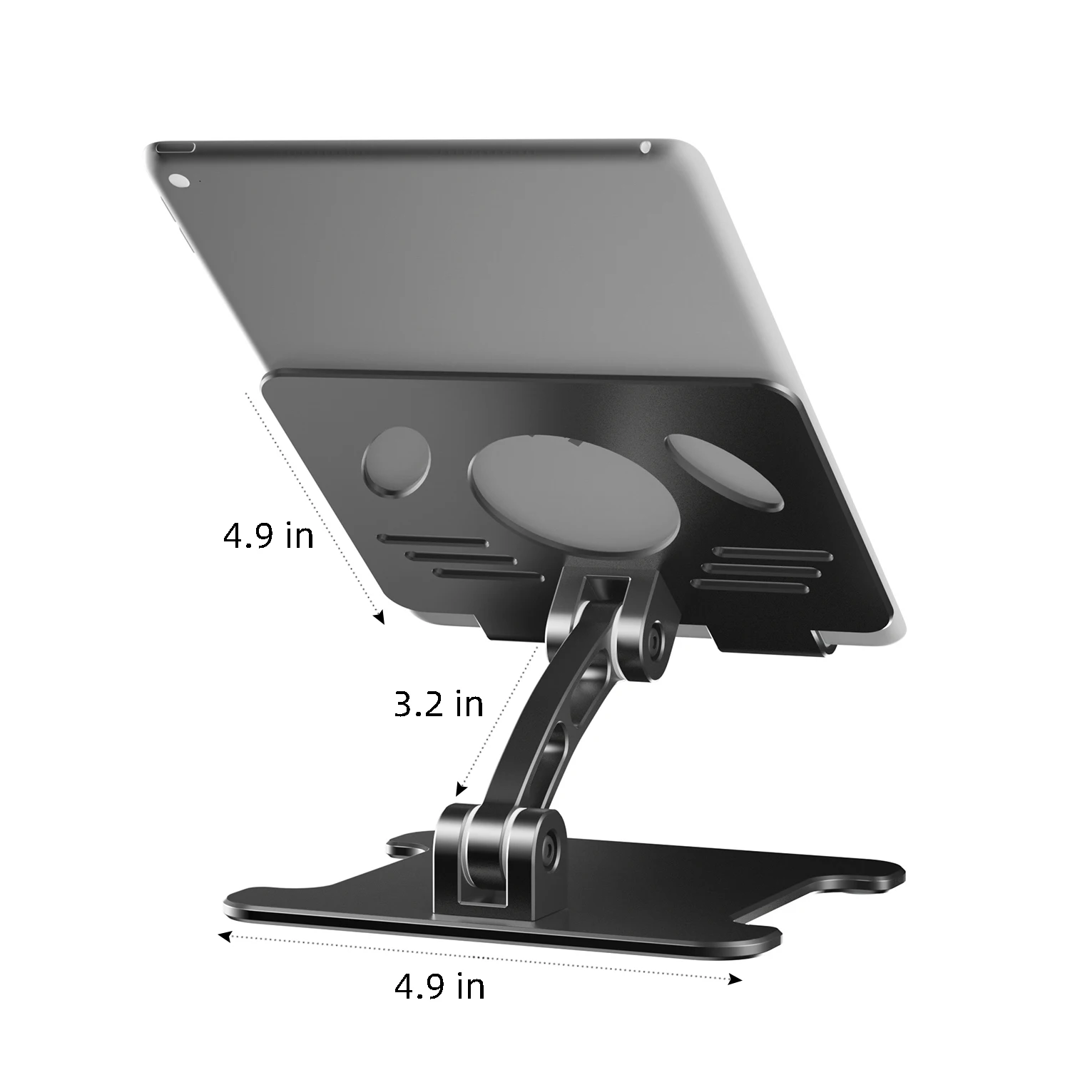 2021 new arrival aluminum  tablets PC holder folding desk tablet  support adjustable vertical  tablet stand