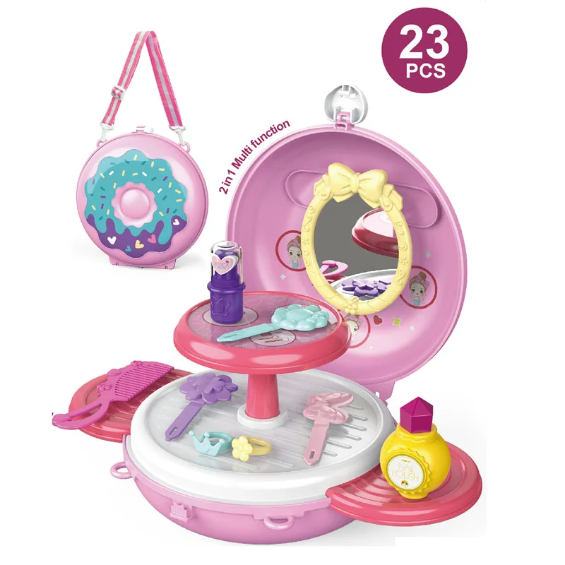 Children Simulation Kitchen Toys Tableware Dessert Doctor Medical Tools Donuts Play House Small Schoolbag Messenger Bag Toys