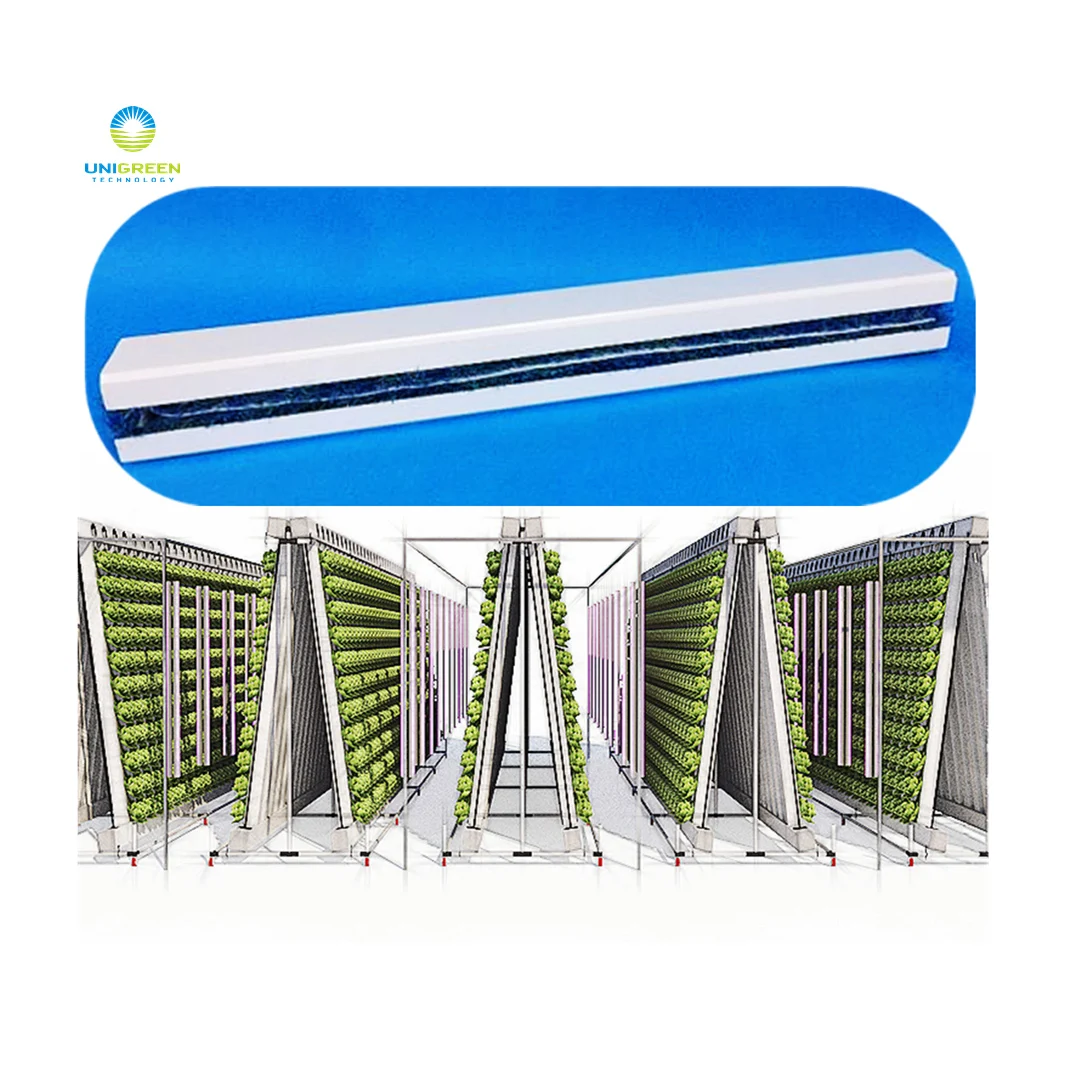 Vertical Planting Zip Grow Hydroponic Horticultural Grow Channel Pipe System Tower With Wheel For Lettuce Vegetable Cultivation