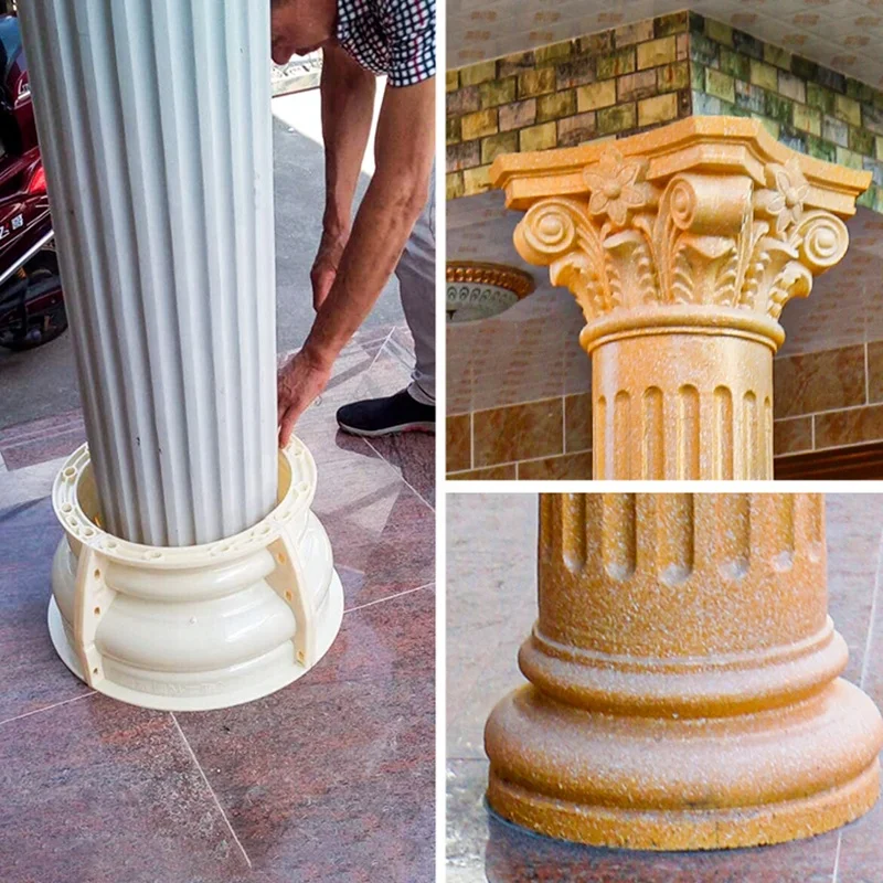 Adjustable Concrete Column Mold ABS Plastic Concrete Columns Mold Multi-sizes 20-50cm Concrete Molds to Make Concrete Pillar
