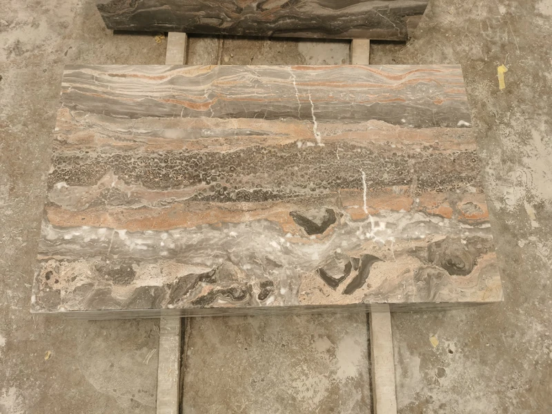 Factory Wholesale Natural Stone Rectangle Plinth Black Brown Marble Coffee Table And Side Table