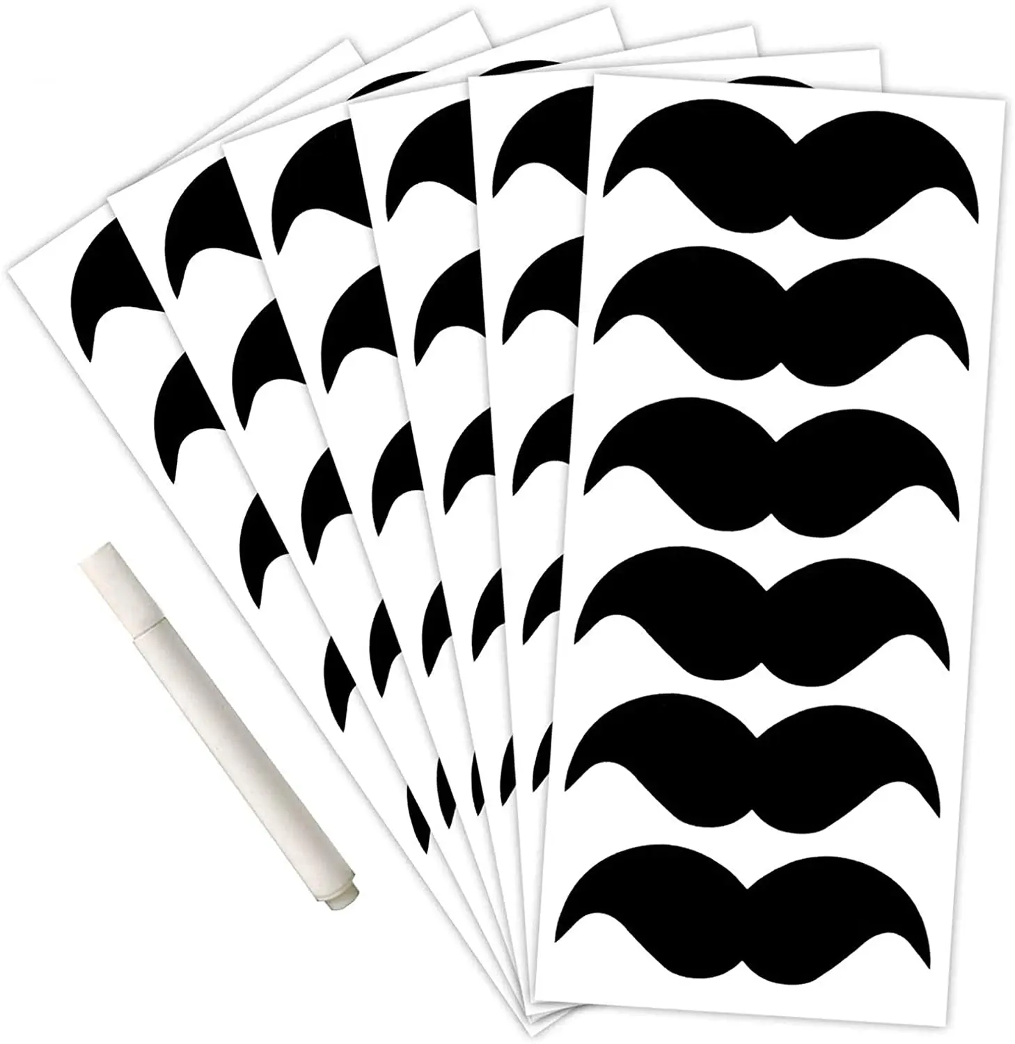 Wholesale Custom Printing Sticker Design Waterproof Chalkboard Label Stickers Erasable & Removable Stickers with 2 Chalk Marker