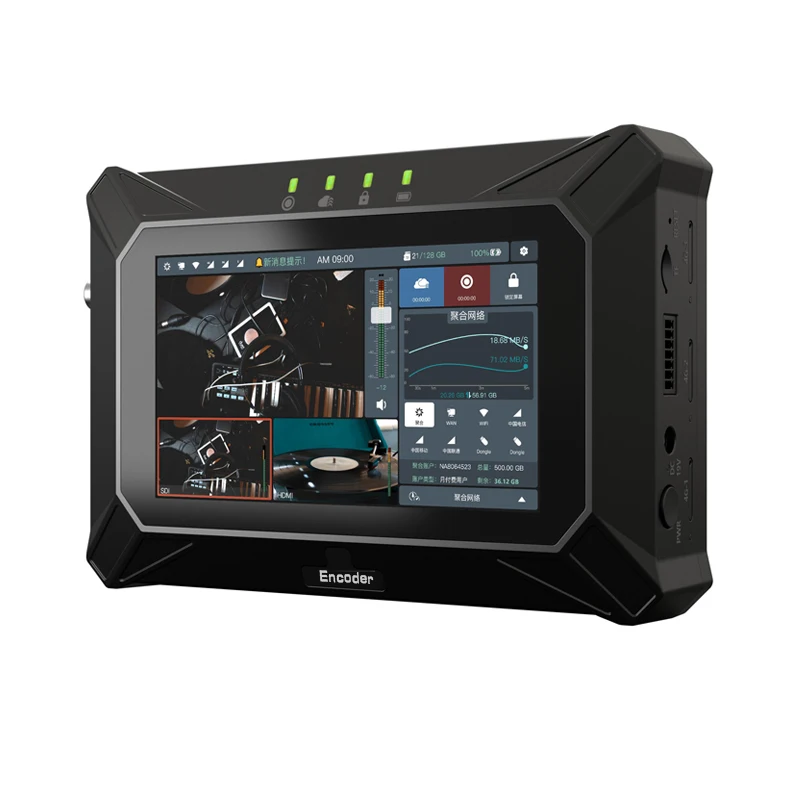 2023 N7 7 Link соединение 3 Sim-карты 4G Wi-Fi LAN 4k HDMI SDI роутер H.265 H264 4K видео переключатель микшер кодер RTMP RTMPS