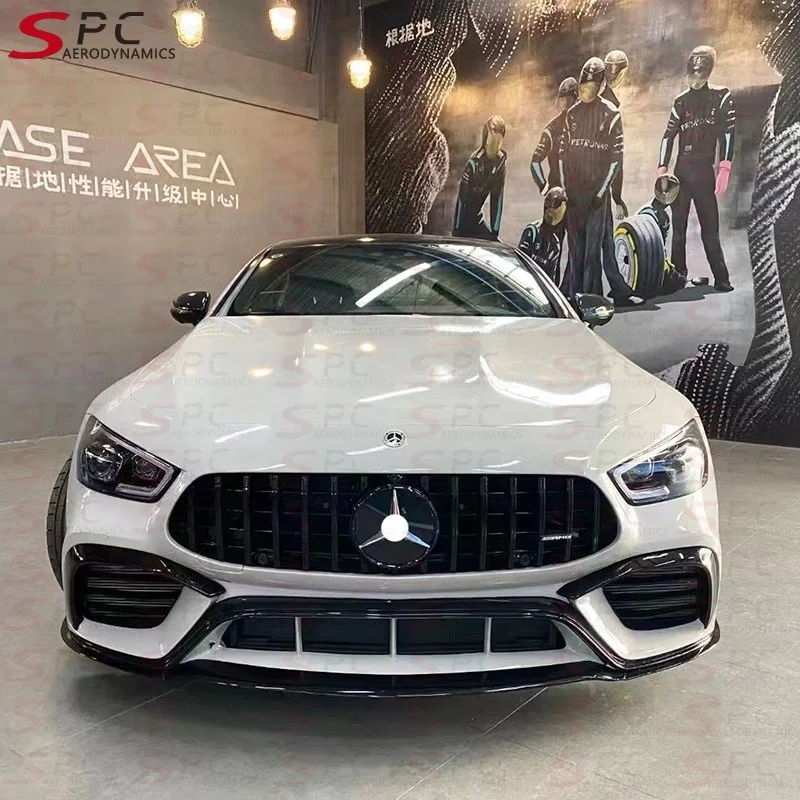 SPC Tuning Body Kit For Benz AMG GT53 GT50 Upgrade Body Kit For Benz AMG GT63 4 Door 2019+ X290 Carbon Fiber Wind Spoiler Kit