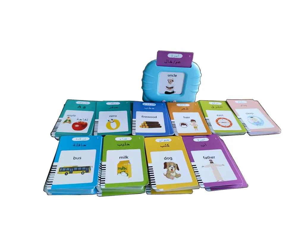 510 content Number ABC kids talking flash cards Arabic English