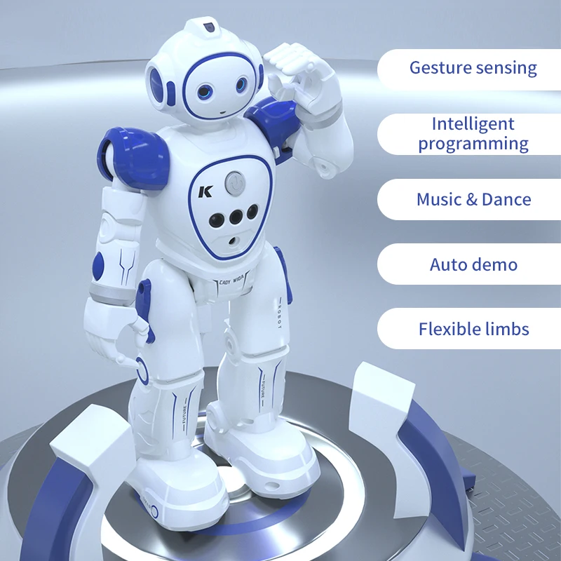 SJY-R21 Smart Educational Robot Singing Dancing Obstacle Avoidance Programmable Gesture Remote Intelligent Control Robot