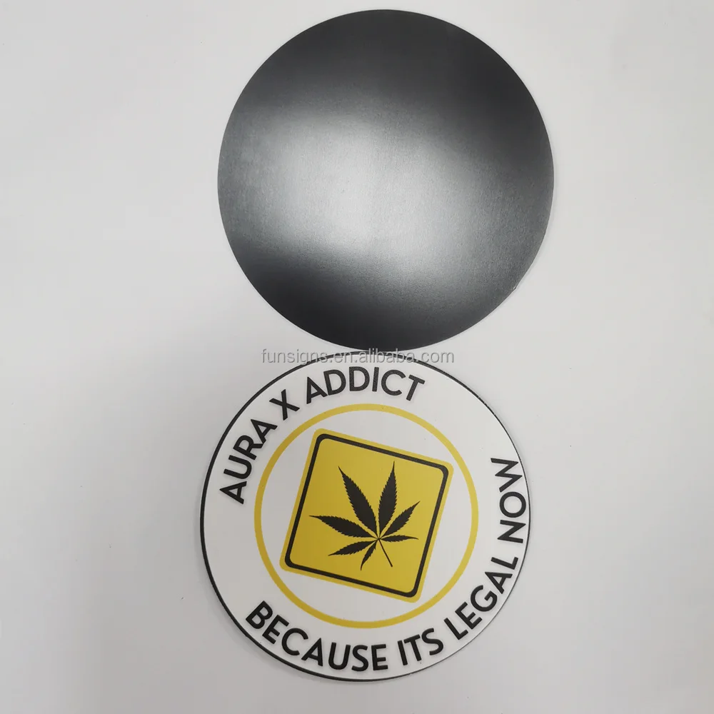 Round Magnetic Car Signs Custom Circle Car Magnets Heavy Duty Magnetic Car Decal