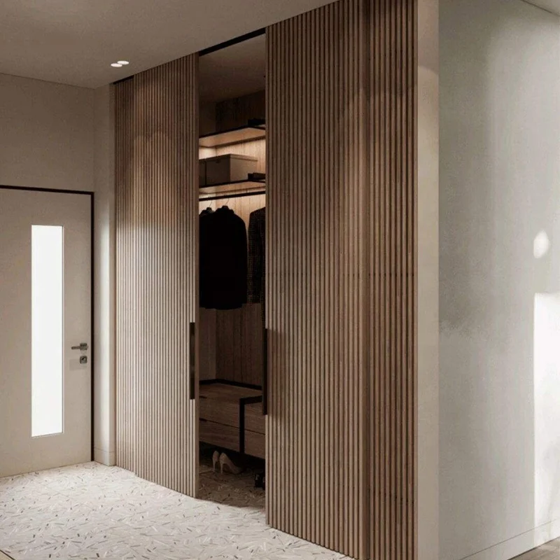 Modern Style 3d grille diffuser wood slat acoustic panel for indoor decoration