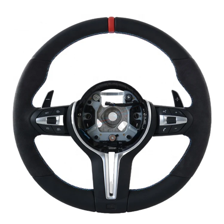 Распродажа спортивный деревянный руль алькантары для BMW F06 F10 F11 F22 F30 F32 F36 X5 F15 E70 X6 E71 E90 F80 M3 F82 M4