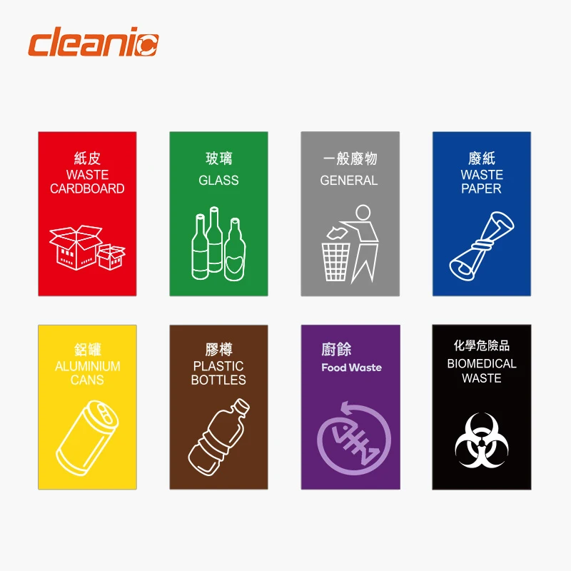 Commercial 120L foot pedal HDPE plastic outdoor garbage container recycle waste bins with lid for street warehouse