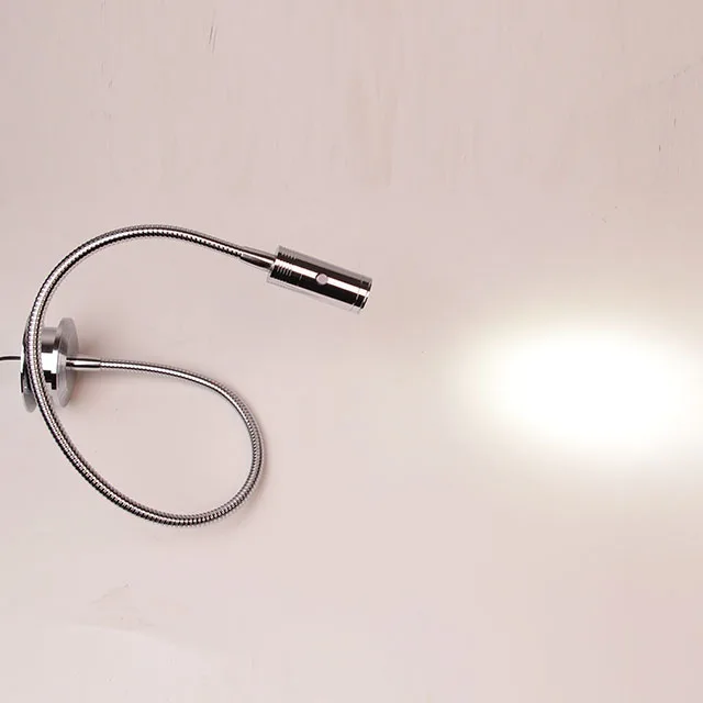 Hot Sell Metal Flexible Arm Adjustable Bedside Reading Lamps Gooseneck Reading Light Bed Above 12v Reading Light