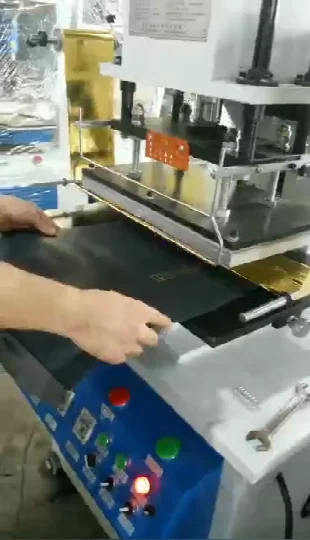 Pneumatic Large Size Area Hot Foil Stamping Machine for Leather Gift Box Gift Bag Plane Product Foil Printing Machine