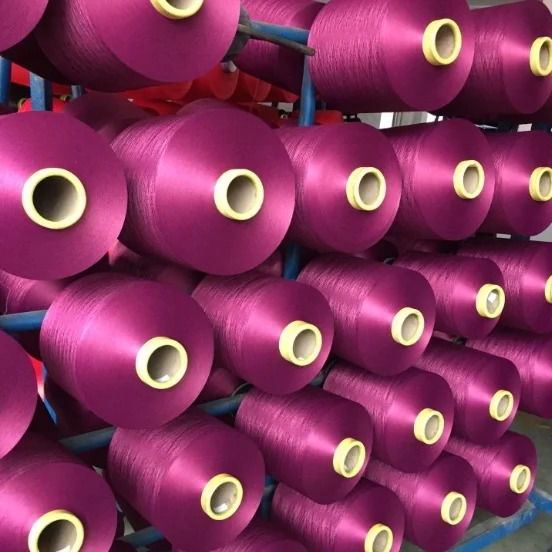 Polyester Filament DTY Yarn manufacture 450D/192F SD/FD Dope Dyed Yarn Customized Color