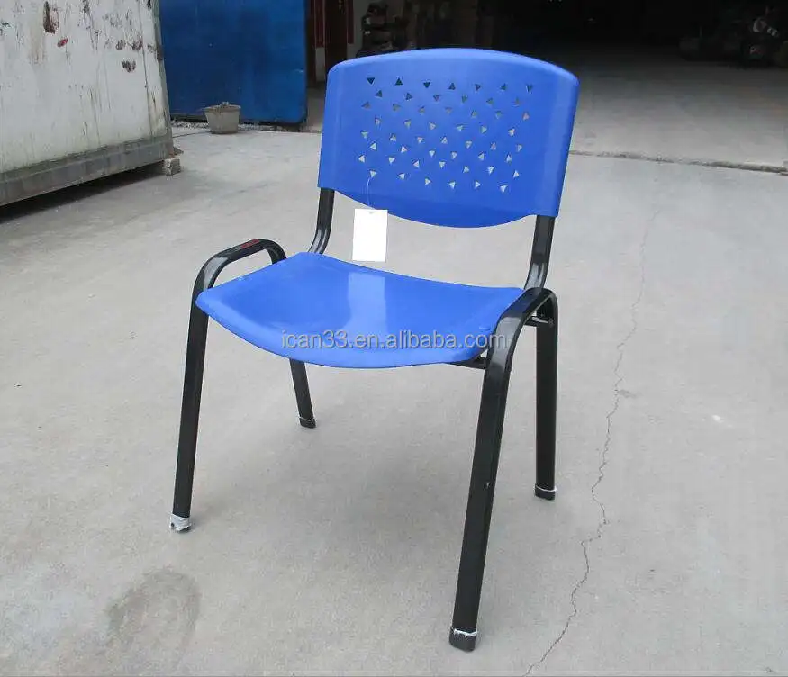 Classic Blue Durable Stacking Plastic School Student Chair PP Arm Chairs For School