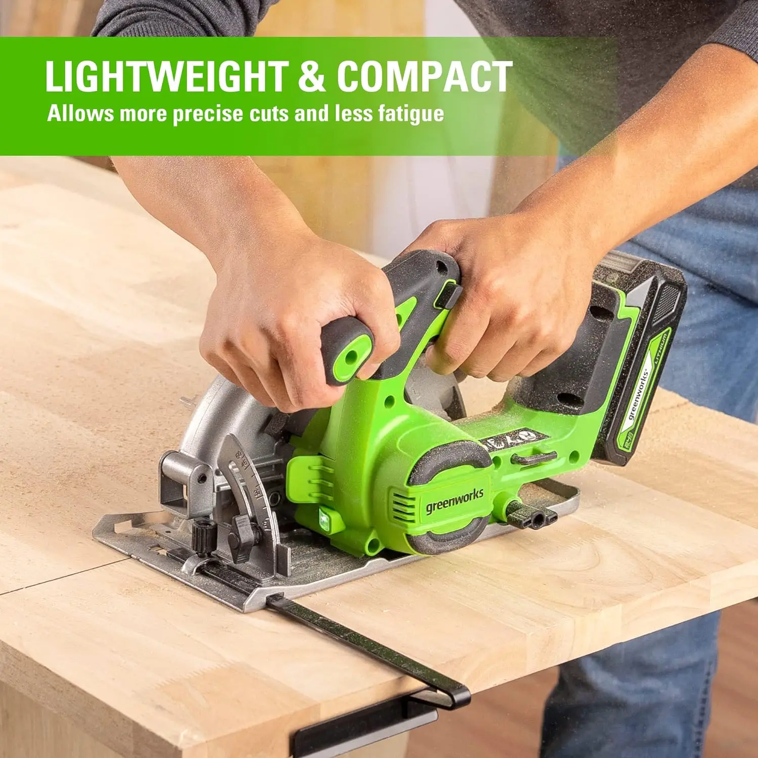 Greenworks 24V 6.5' Cordless Battery Brushless Circular Saw (Tool Only)