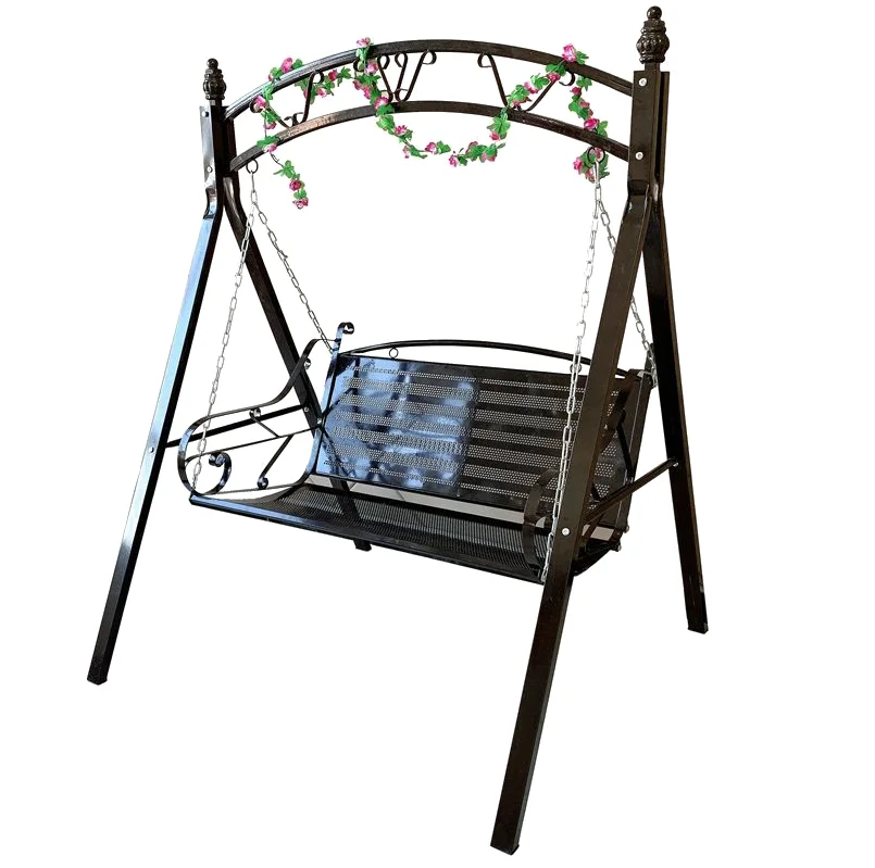 2022 Outdoor garden metal furniture hanging lounge swing chair (62336417175)