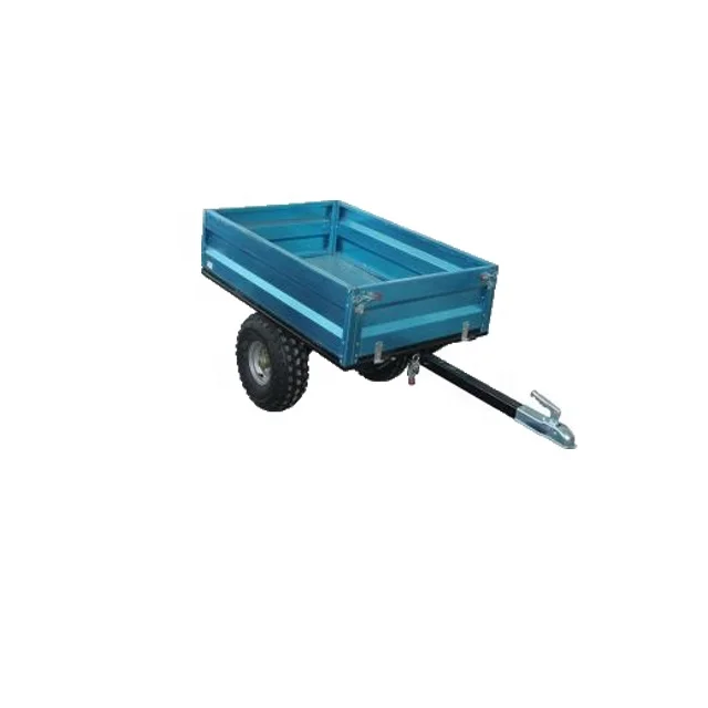 
Steel garden trailer lawn tractor farm light trailer mower tow -behind tipper trailer dump cart 
