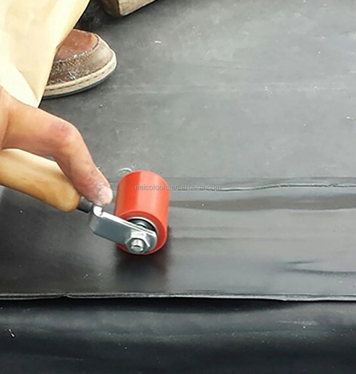 45mm Professional Heavy Duty Silicone Seam Roller for PVC/TPO/EPDM Roofing Vinyl Decking Membrane and Tarpaulin Banner Welding