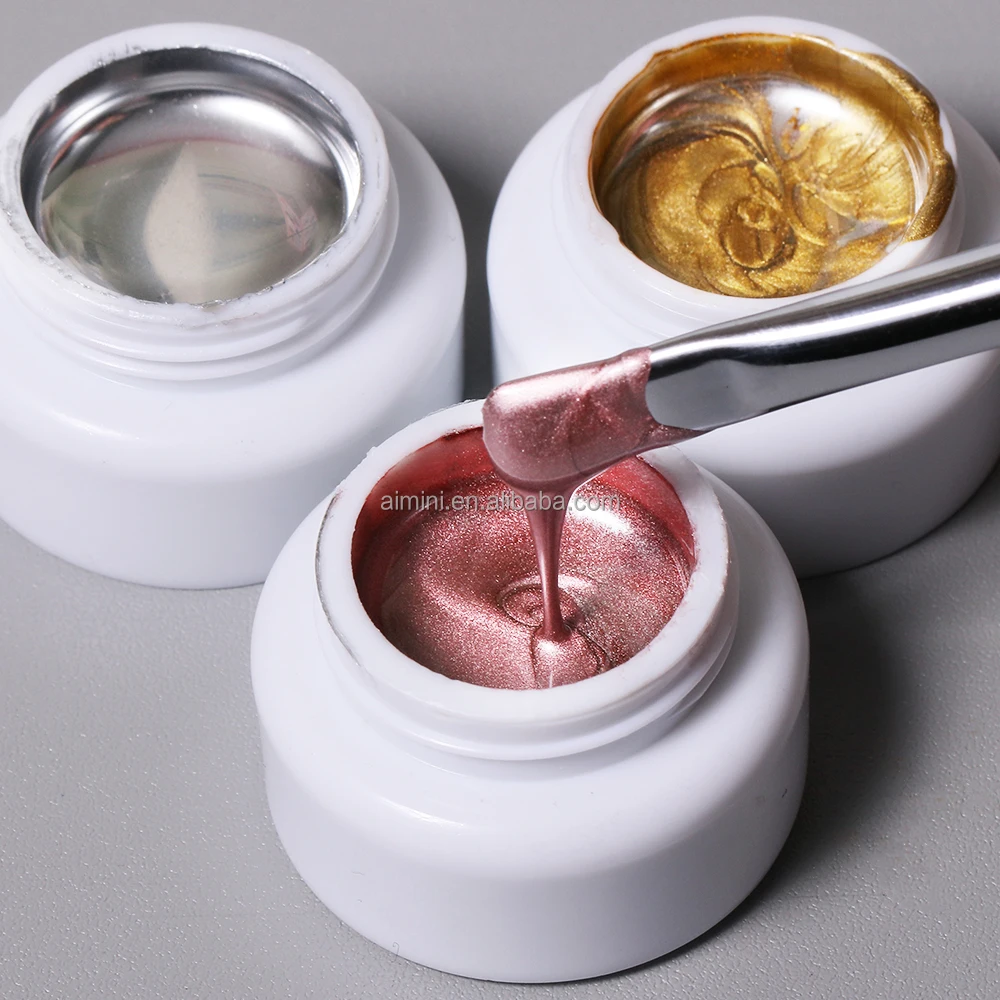 oem custom logo private label hot sale 5ml nails art liner gel paints uv led gel polish soak off metal painting gel