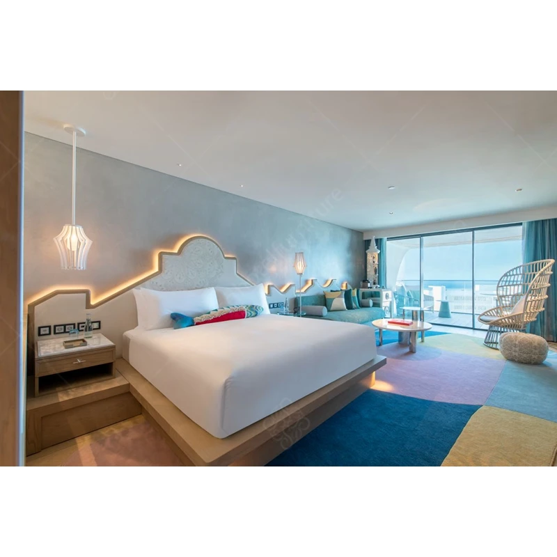 Foshan Factory Customized Modern Marriott Hotel Contract Bedroom Furniture