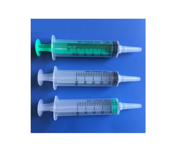 CE approved manufacture feeding syringe 50ml with catheter tip