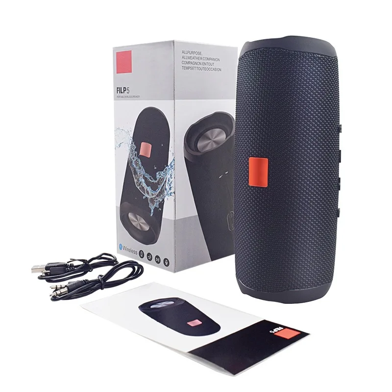 Беспроводной динамик Flip5, портативная Водонепроницаемая аудиоколонка IPX7 с поддержкой нескольких басов