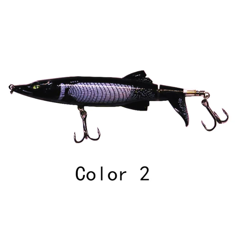 New 13cm 16g 8 colors bass top water hard Tractor propeller bait pencil popper swim crocodile fishing lure