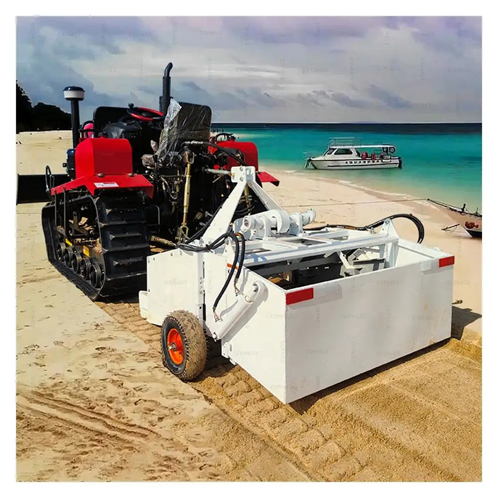 High Quality All-In-One Track Type Small Beach Cleaner Sand Beach-Cleaner-For-Sale Beach Cleaner Machine