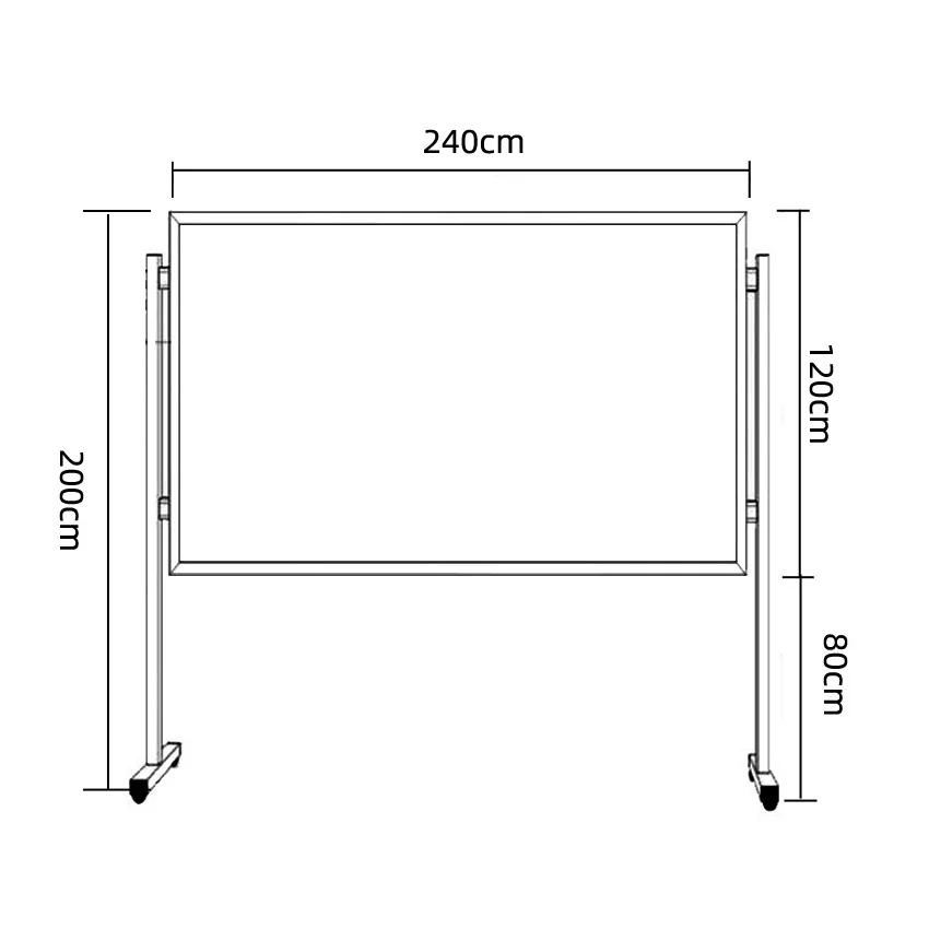 Подвижная универсальная устойчивая большая алюминиевая выставочная настенная плакатная стойка