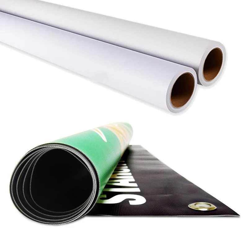 Pvc Flex Banner/vinyl Banner/ Advertising Display Banner Material 240/260/320gsm(8oz/9oz/10oz)/3.2x50m By Roll For Printer